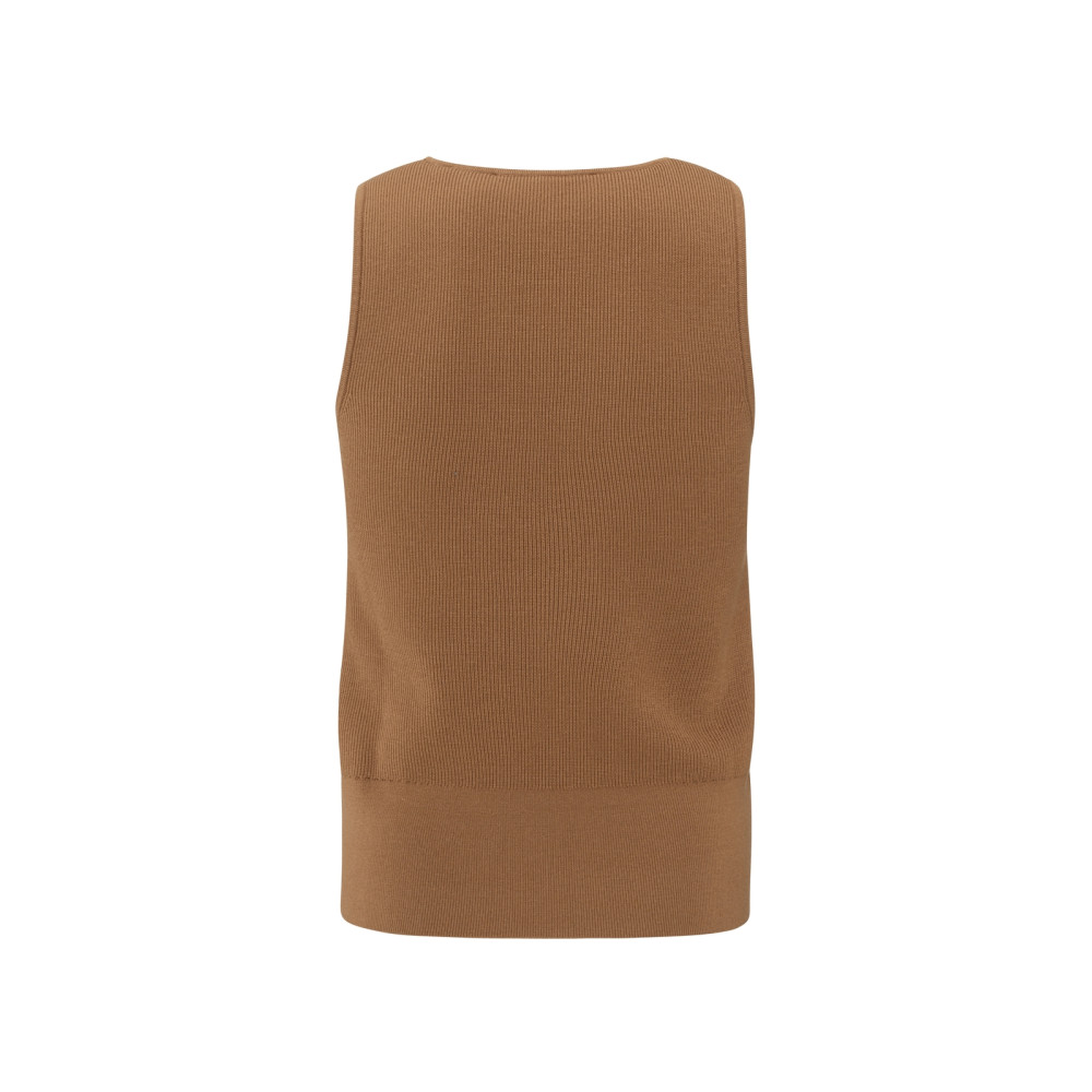 Ribbed tank top CHIPMUNK BROWN 1-000472-505-71044