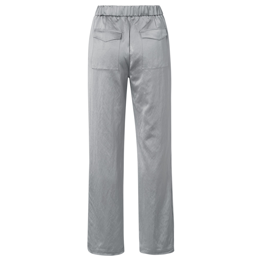 satin wide trousers METAL GREY 1-301162-410-80328