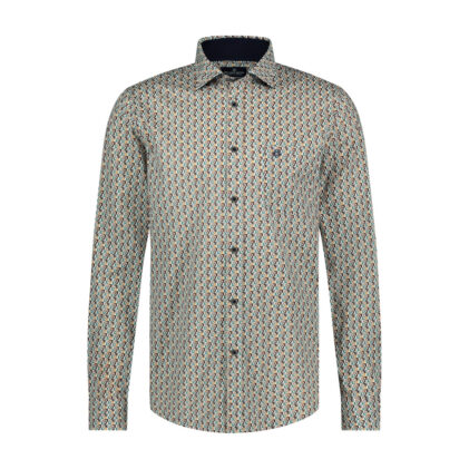 Shirt 3D met stretch Mint green 42.6517-175