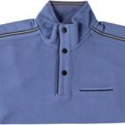 Pullover half zip jacquard Mid  blue 51.2611-117