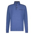 Pullover half zip jacquard Mid  blue 51.2611-117