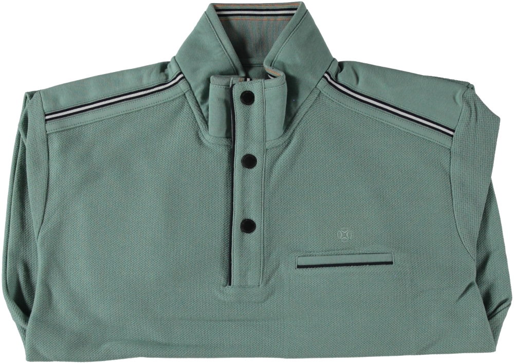 Pullover half zip jacquard Mint green 51.2611-175