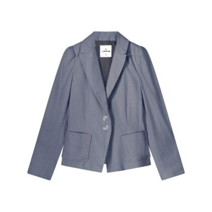 Blazer SUMMUM tailored linen blend twill navy noir