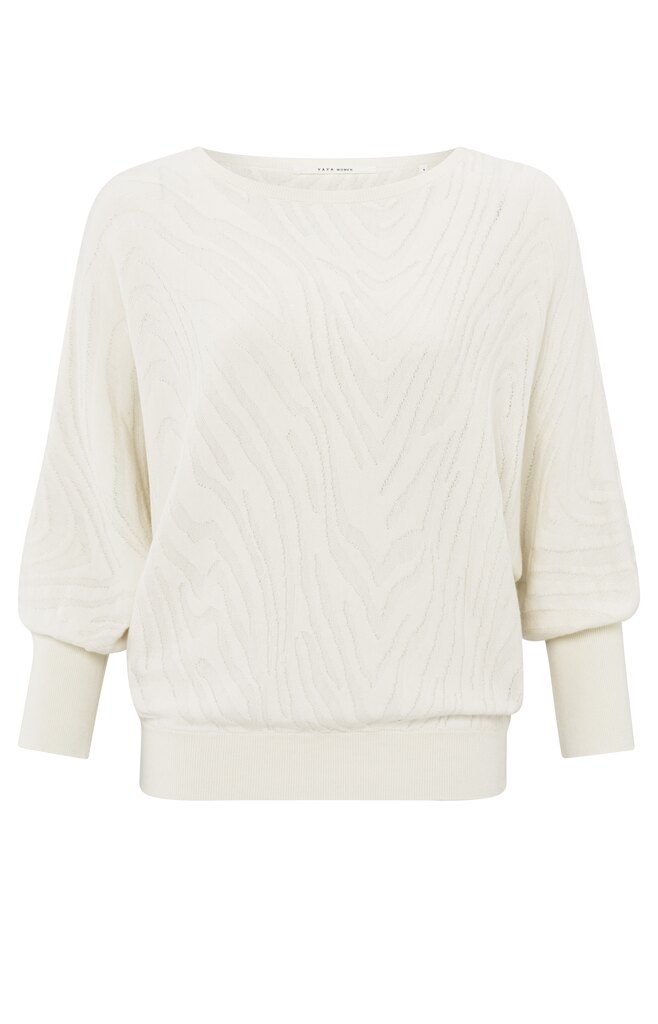 MEDIUM-01-000452-503_99986 Jaquard sweater OFF WHITE 1-000452-503-99986