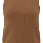 Ribbed tank top CHIPMUNK BROWN 1-000472-505-71044