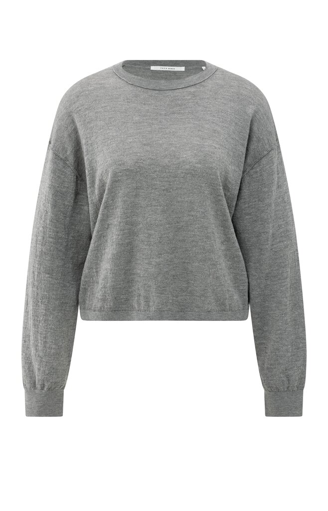 MEDIUM-01-000487-508_99022 Trui met textuur MEDIUM GREY 1-000487-508-99022