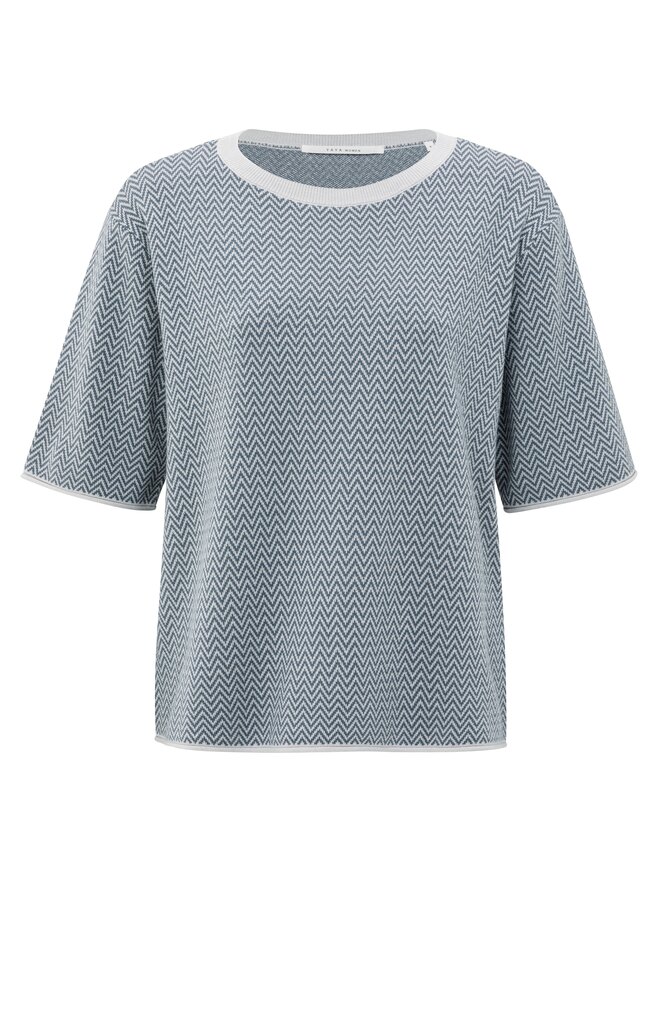 MEDIUM-01-000488-508_990011 T-shirt zigzag LIGHT GREY 1-000488-508-990011