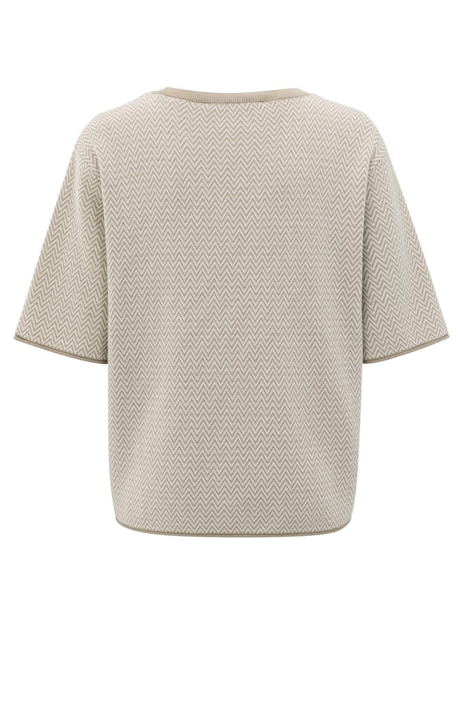 T-shirt zigzag SAND BEIGE 1-000488-508-990061