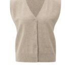 Gilet V-hals SAND MELANGE 1-010120-508-99007