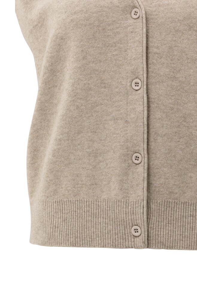Gilet V-hals SAND MELANGE 1-010120-508-99007