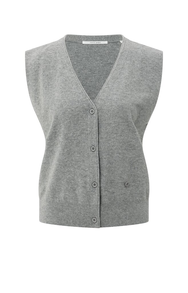 MEDIUM-01-010120-508_99022 Gilet V-hals MEDIUM GREY 1-010120-508-99022