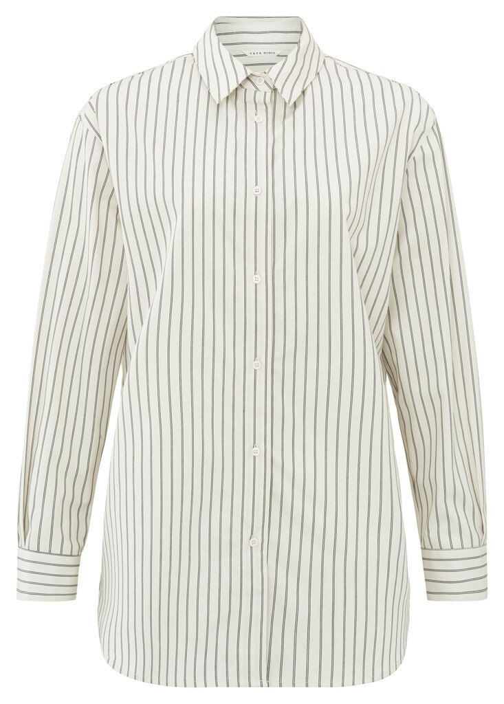 MEDIUM-01-201105-408_999531 Striped blouse CHALK WHITE 1-201105-408-999531