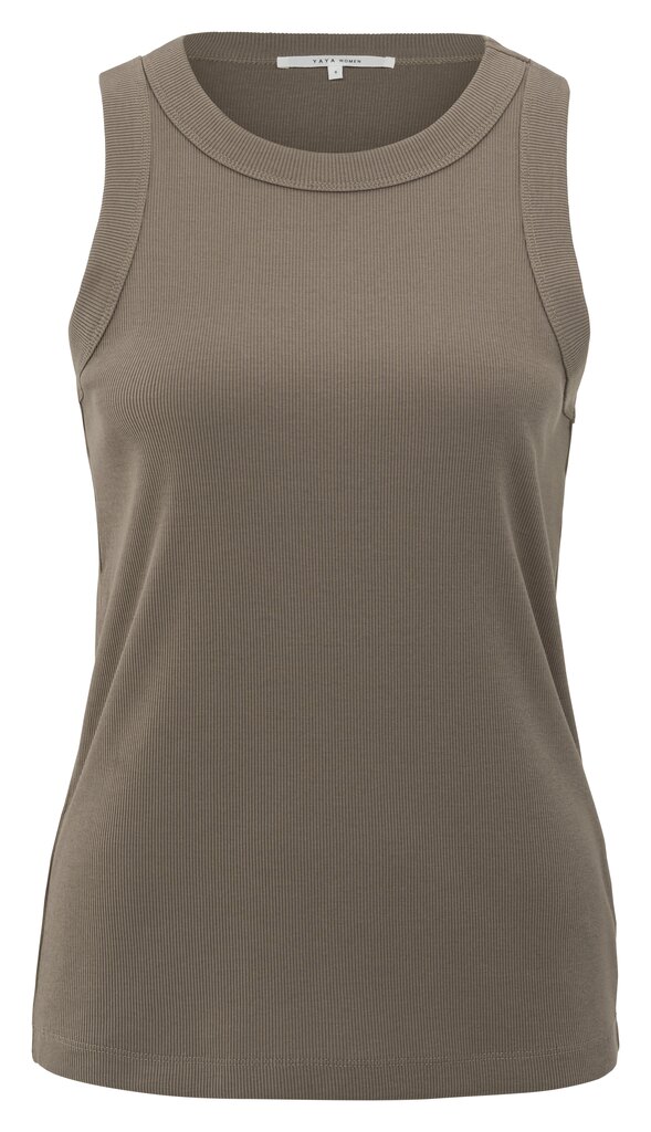 MEDIUM-01-729043-507_99948 Ribbed singlet GREYISH BROWN 1-729043-507-99948