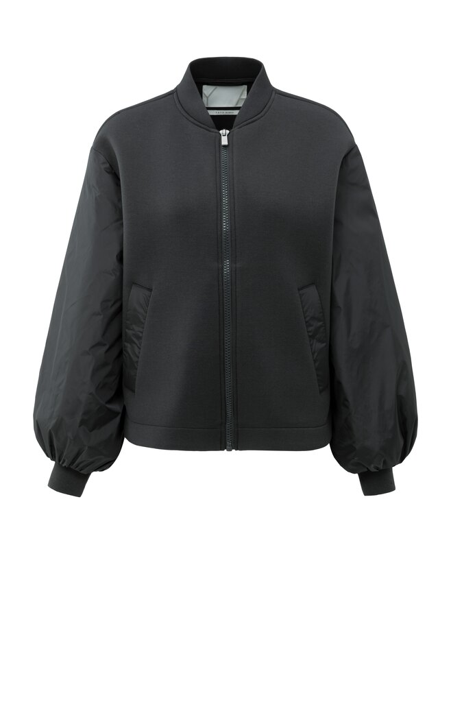 MEDIUM-02-001057-508_90205 Fleece bomberjack OYSTER BLACK 2-001057-508-90205