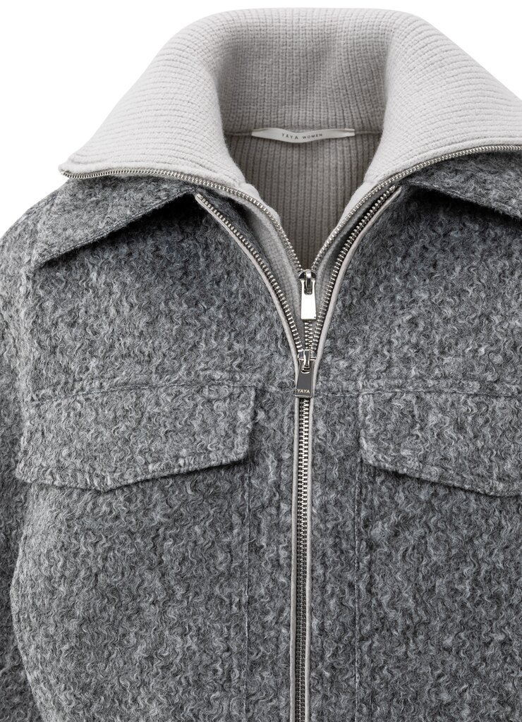 Gebreide kraag LIGHT GREY 3-510017-508-99001