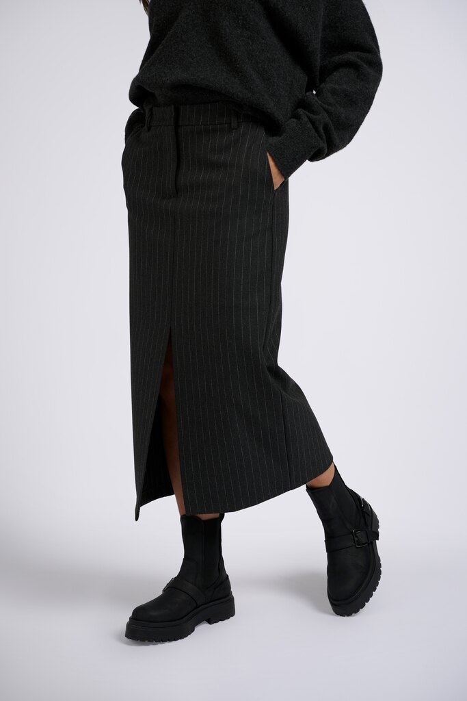 pinstripe midi skir ANTHRACITE 1-401061-409-999441