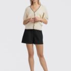 Woven shorts WASHED BLACK 1-321021-505-99989
