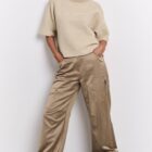 Satin cargo trousers SAFARI 1-301176-502-99803