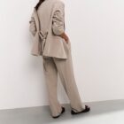 Pinstripe trousers HUMUS BEIGE 1-301180-503-513041