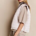 Omkeerbare bodywarmer BEIGE 2-021005-508-99013