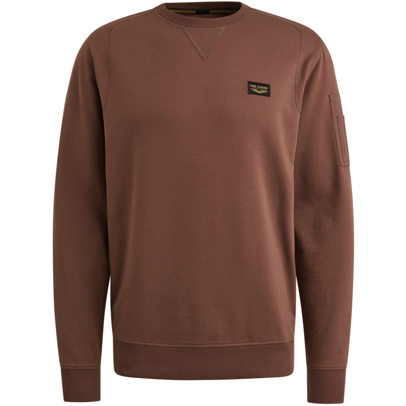 Online-PLS2508499-8203_front Crewneck American Classic Marron PLS2508499-8203