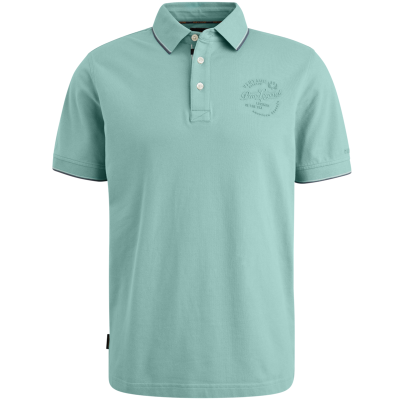 Online-PPSS2504867-5149_front Short sleeve polo Cameo Blue PPSS2504867-5149