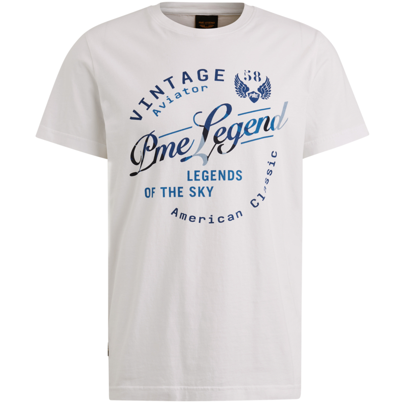 Online-PTSS2504596-7003_front Short sleeve r-neck Bright White PTSS2504596-7003