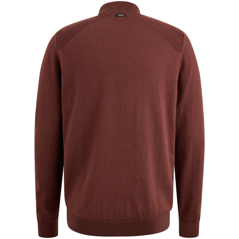 Mock neck pima cotton Rum Raisin VKW2410332-8173