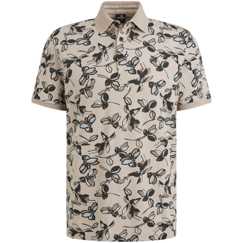 Online-VPSS2505881-7074_front Short sleeve polo Silver Lining VPSS2505881-7074