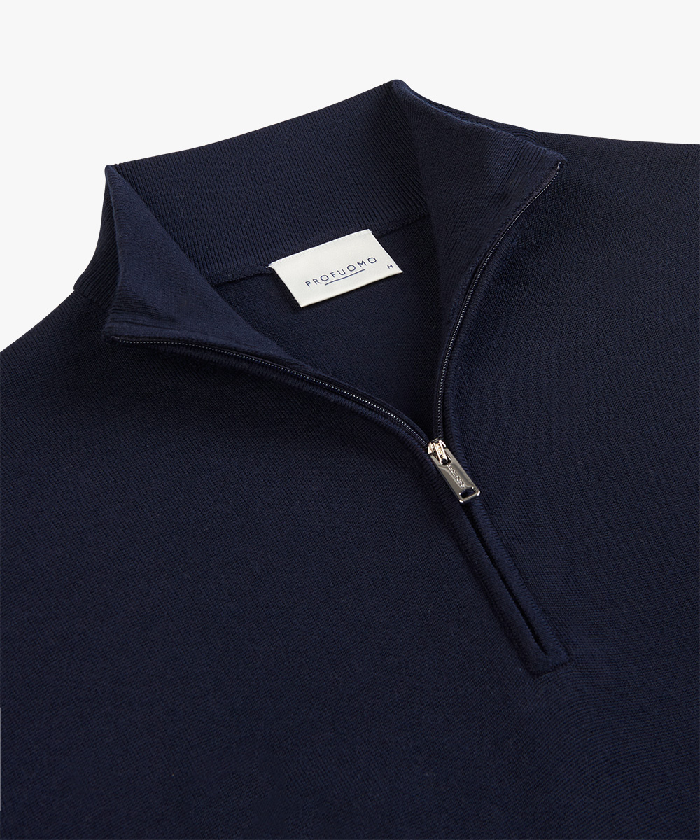 PULLOVER HALF ZIP NAVY PPVJ30003D-P