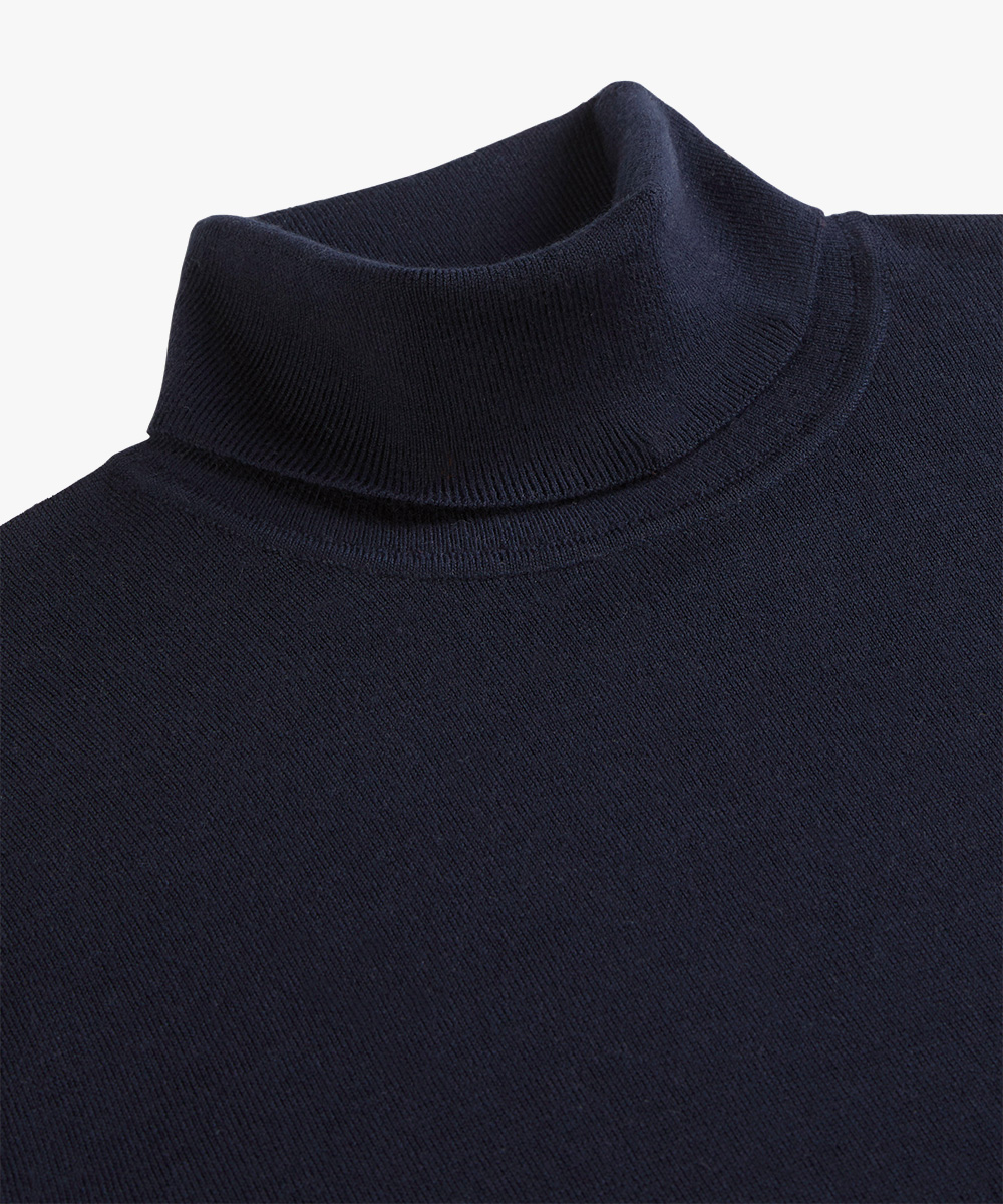 PULLOVER ROLL NECK NAVY PPVJ30005C-P