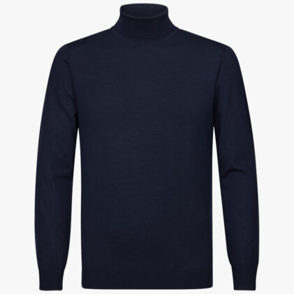 PULLOVER ROLL NECK NAVY PPVJ30005C-P