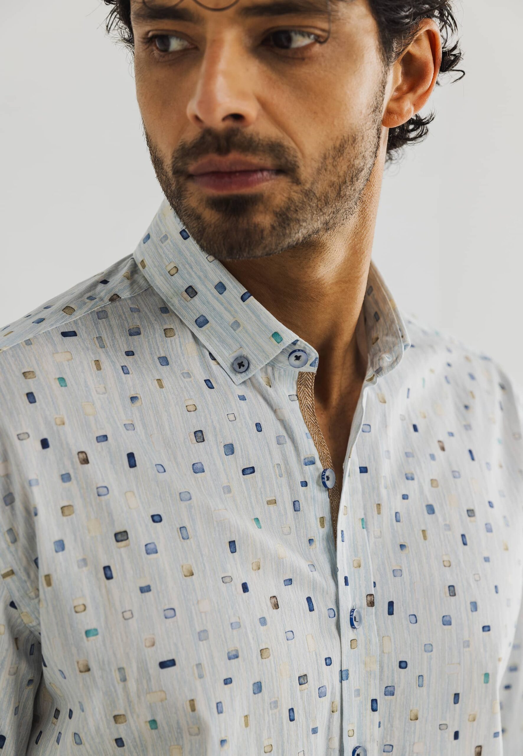 Shirt LS Print Twill 21415316-1152