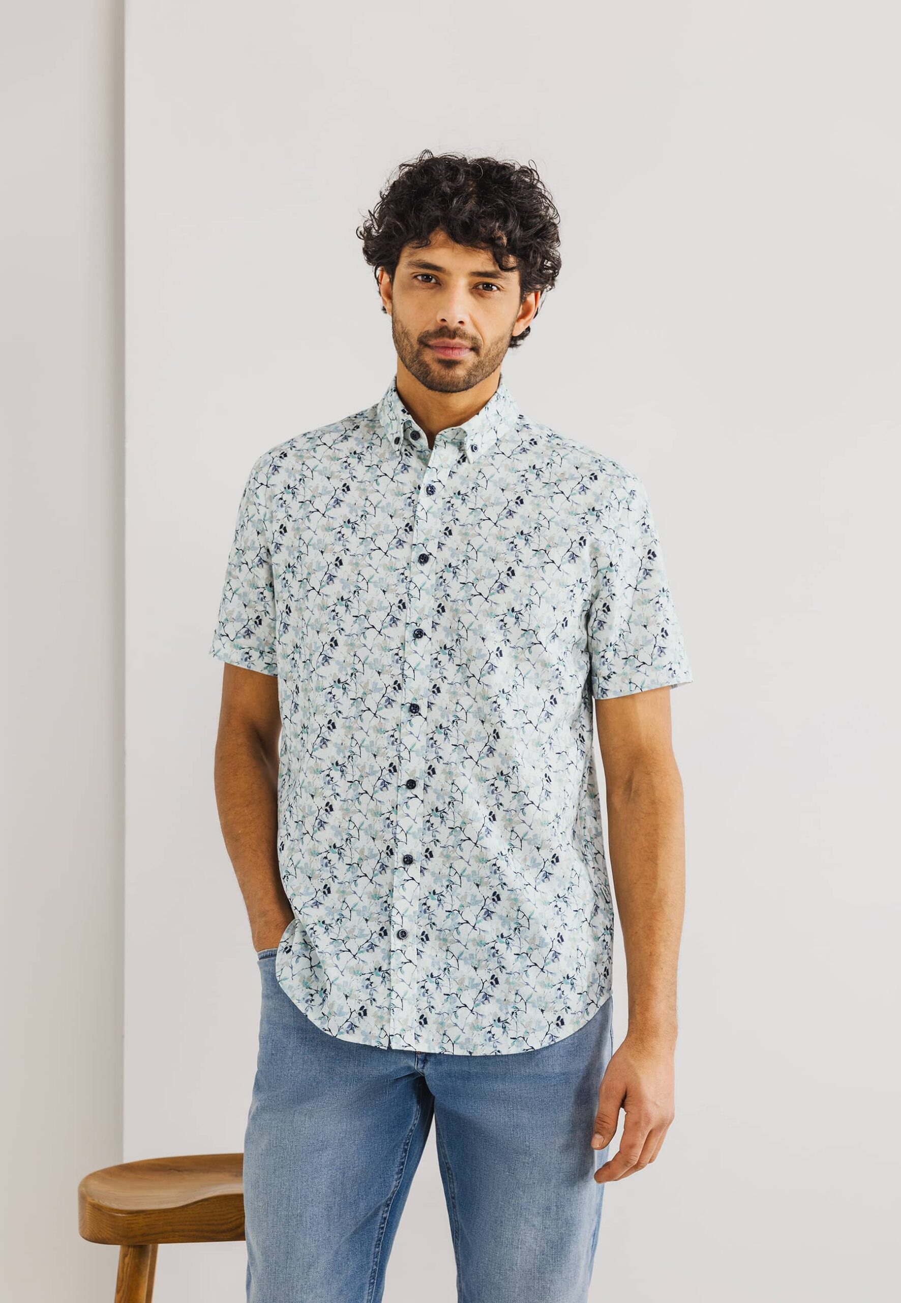 Shirt SS Checked Co/ 26515243-9352