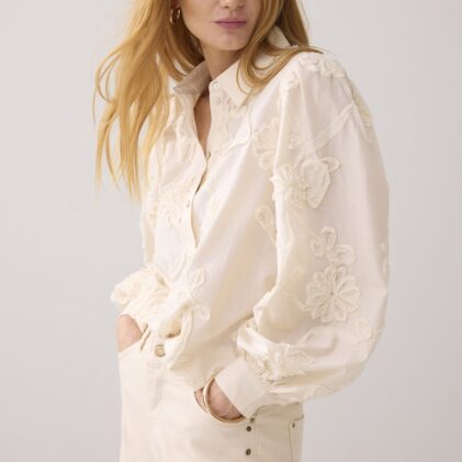 Blouse Tape pattern voile 2s3327-12292-122