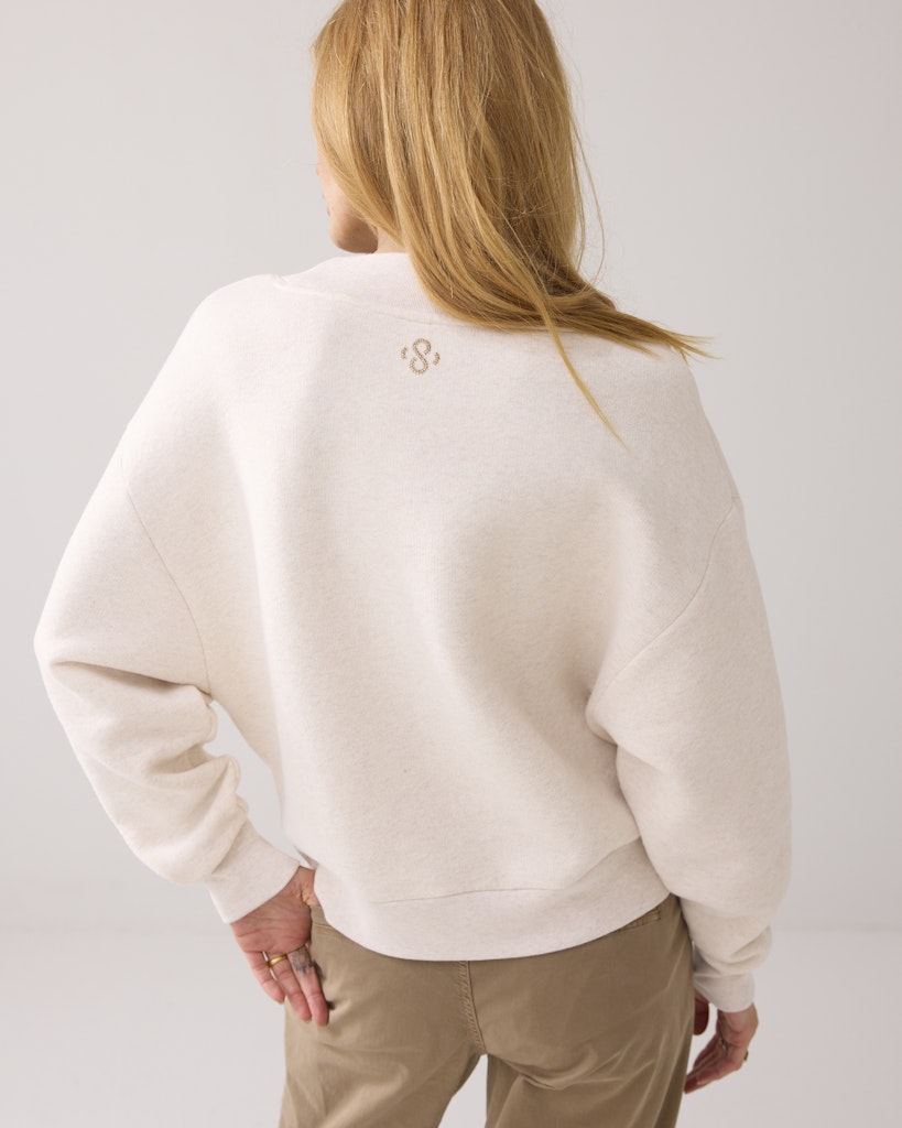 Soft V-neck sweat 3s5193-30413-122