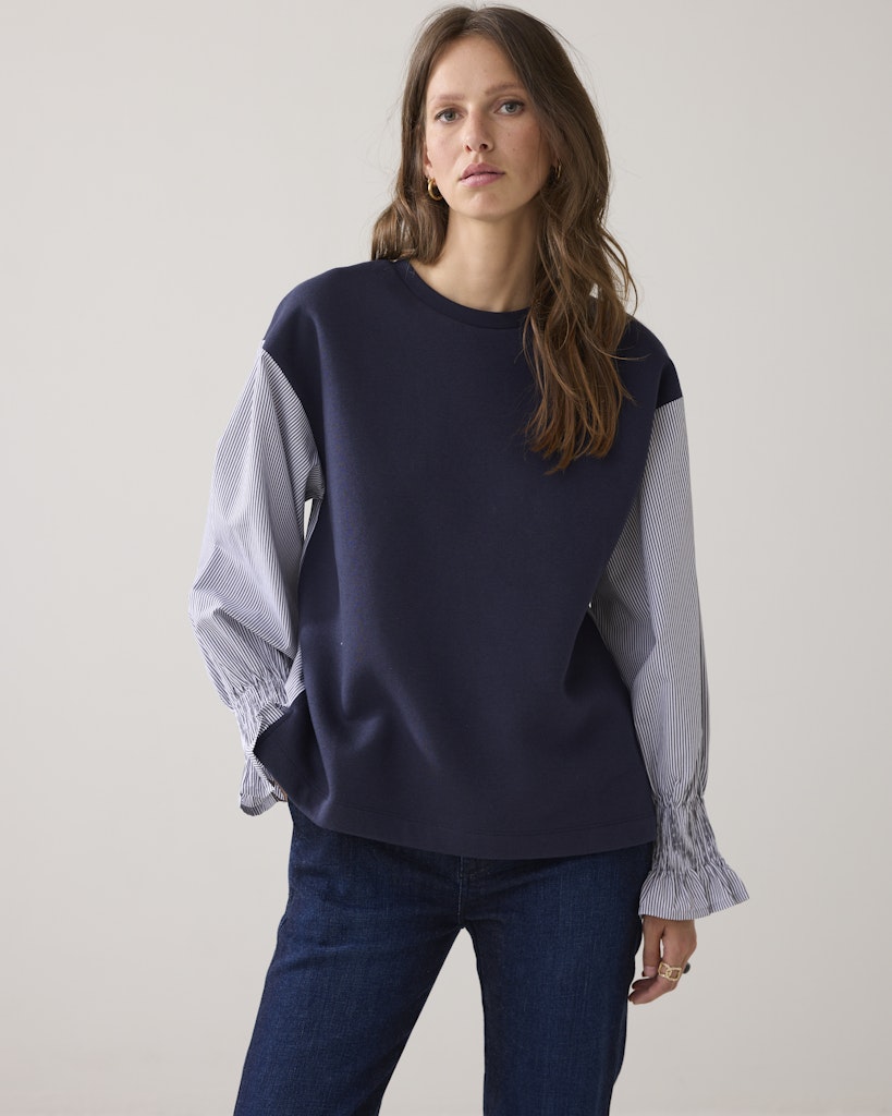 Summum-_fall-2025_495_3s5188-30634_2 Top Sweat woven mix 3s5188-30634-495