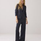 Trousers wide leg Pinstripe 4s2905-12258-495
