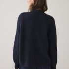 Puff sleeve cardigan melange knit 7s5844-7997-495