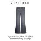 Wide straight leg grey denim 4s2712-5196-824